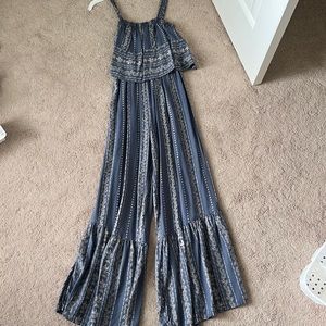 Blue & White romper
